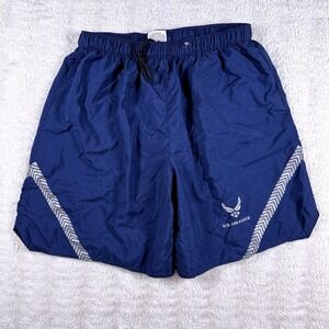 US Air Force IPTU Physical‎ Training Trunks Shorts Blue Reflective Mens M NWOT